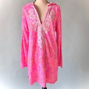 Lilly Pulitzer flamingo hoodie tunic